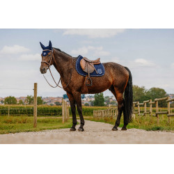 Zadeldek Je t'aime Equithème Compet Blauw