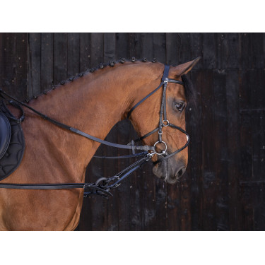 Enrênement caoutchouc Riding World Noir