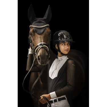 Afneembare bies voor Lami-Cell Glitter helm Zwart