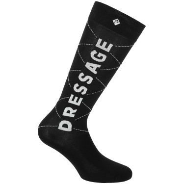 Chaussettes Equithème Serpentine dressage Noir