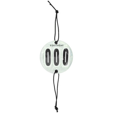 Startnummer hoofdstel Equithème Glitter Zilverkleurig Grijs