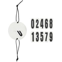 Numéro de départ têtière Equithème Glitter Argenté Numéro de départ têtière Equithème Glitter Argenté