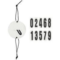 Startnummer hoofdstel Equithème Glitter Zilverkleurig Grijs