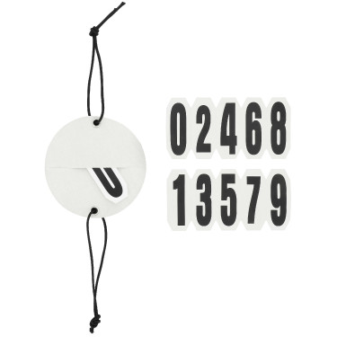 Startnummer hoofdstel Equithème Glitter Zilverkleurig Grijs