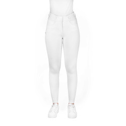 Pantalon Equithème Mila femme Blanc