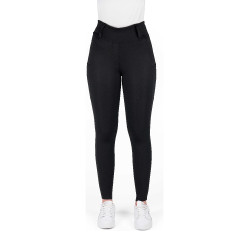 Equithème Alizé dameslegging met volledige siliconen grip Zwart