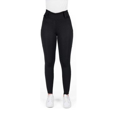 Equithème Alizé dameslegging met volledige siliconen grip Zwart