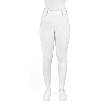 Legging à fond silicone Equithème Alizé femme Blanc