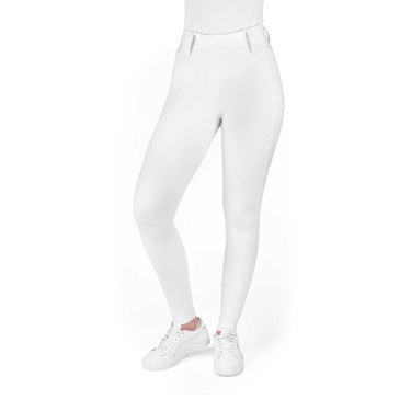 Legging à fond silicone Equithème Alizé femme Blanc