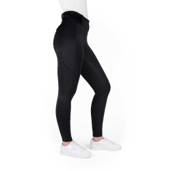 Equithème Alizé dameslegging met volledige siliconen grip Zwart