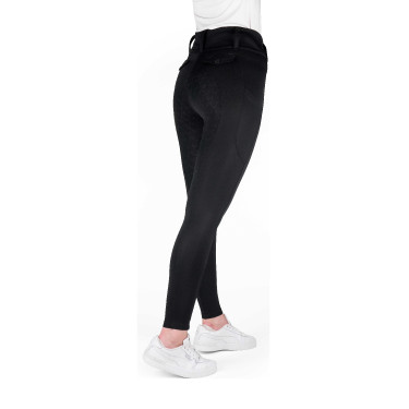 Equithème Alizé dameslegging met volledige siliconen grip Zwart