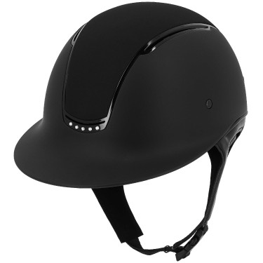 Casque Equithème Soazy Mat Crystal x 5 Noir / Strass