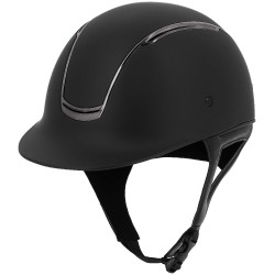 Cap Equithème Soazy Mat Chrome zilver Zwart / chroom