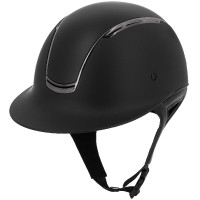 Equithème Soazy Mat Chrome zwarte cap Zwart / chroom