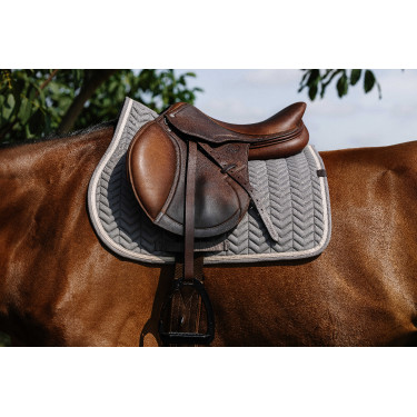 Tapis de selle Equithème Softypop Gris foncé