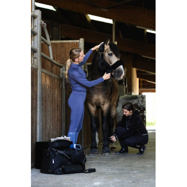 Fleece velours Je t'aime Equithème Coline dames Zwart