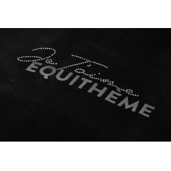 Polaire velours Je t'aime Equithème Coline femme Noir