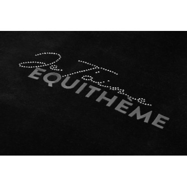 Polaire velours Je t'aime Equithème Coline femme Noir