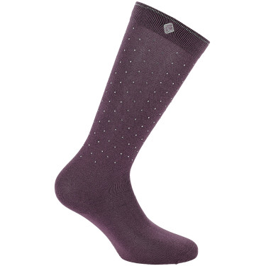 Chaussettes Je t'aime Equithème Kamilia Violet
