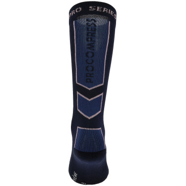 Chaussettes Equithème Performance Marine / rose Bleu