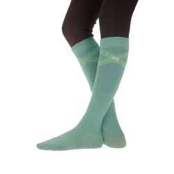 Chaussettes d'équitation Pénélope Gummy Vert sauge