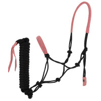 Licol éthologique + longe Norton Suède Vert foncé / vert clair