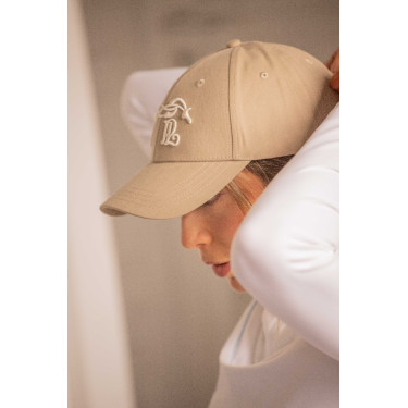 Casquette Naomi Pénélope Taupe / blanc Marron Casquette Naomi Pénélope Taupe / blanc Marron