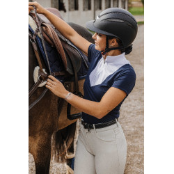 Polo Equithème Tokyo Marine Marineblauw Polo Equithème Tokyo Marine Marineblauw