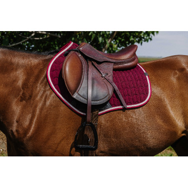 Tapis de selle Equithème Eclat Bordeaux