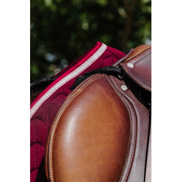 Tapis de selle Equithème Eclat Bordeaux
