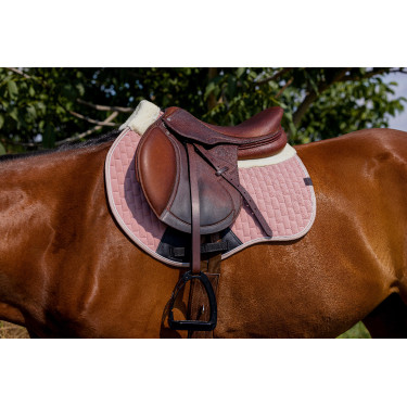 Tapis de selle Equithème Dinard Rose