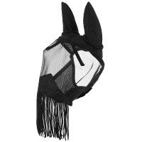 Anti-vlieg anti-UV masker Equithème Franges Zwart