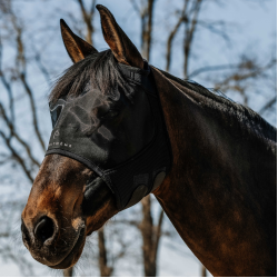 Masque anti-mouches anti-UV Equithème Mesh S/O Noir