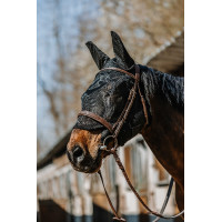 Masque anti-mouches anti-UV Equithème Anatomic Noir