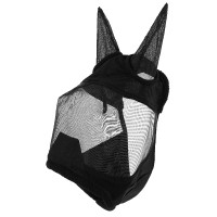 Masque anti-mouches anti-UV Equithème Teddy Noir