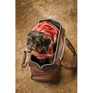 Poetstas op wieltjes Equithème Bruin