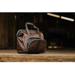 Poetstas op wieltjes Equithème Bruin