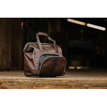 Poetstas op wieltjes Equithème Bruin