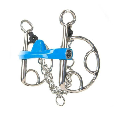 Mors espagnol Metalab Flexi demi-lune Bleu