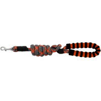 Laisse pour chien avec poignée Equithème Haspen Noir / poignée orange