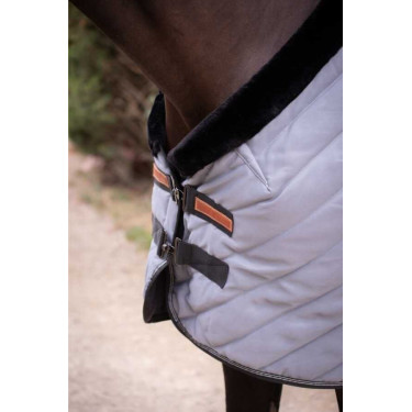 Couverture d'écurie Diagonal Paddock Sports Gris
