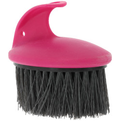 Brosse de massage à poils durs long Hippotonic Fuchsia Rose