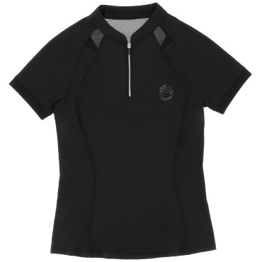 Polo Je t'aime Equithème Alice Noir