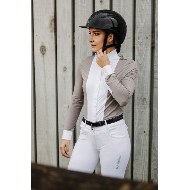 Chemise Equithème Julie Taupe Marron