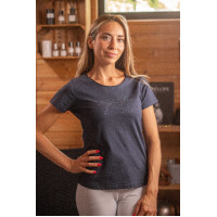 T-shirt Pénélope Iconic Strass Zwart