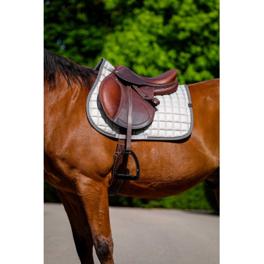 Tapis de selle Equithème Chic Gris clair