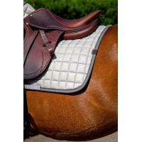 Tapis de selle Equithème Chic Gris clair