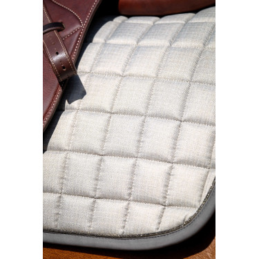 Tapis de selle Equithème Chic Gris clair