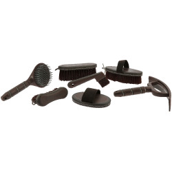 Brosse de tête Je t'aime Equithème Strass Marron