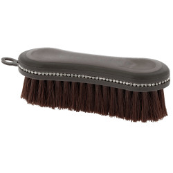 Brosse de tête Je t'aime Equithème Strass Marron